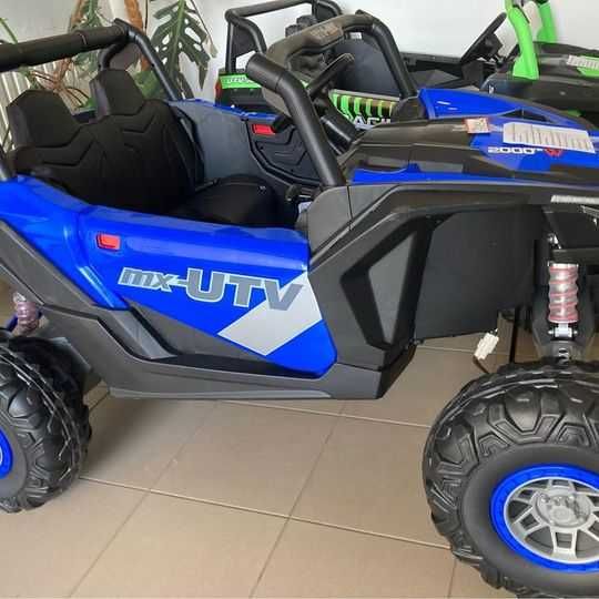 Pojazd Buggy UTV-MX  Lakier 4x60W do 65kg,  24V, MP4 dla 2 dzieci