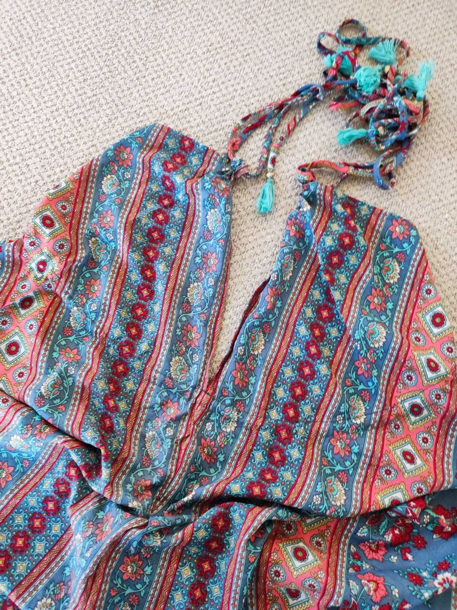 Kombinezon haremki boho green festival dreamersland festiwal