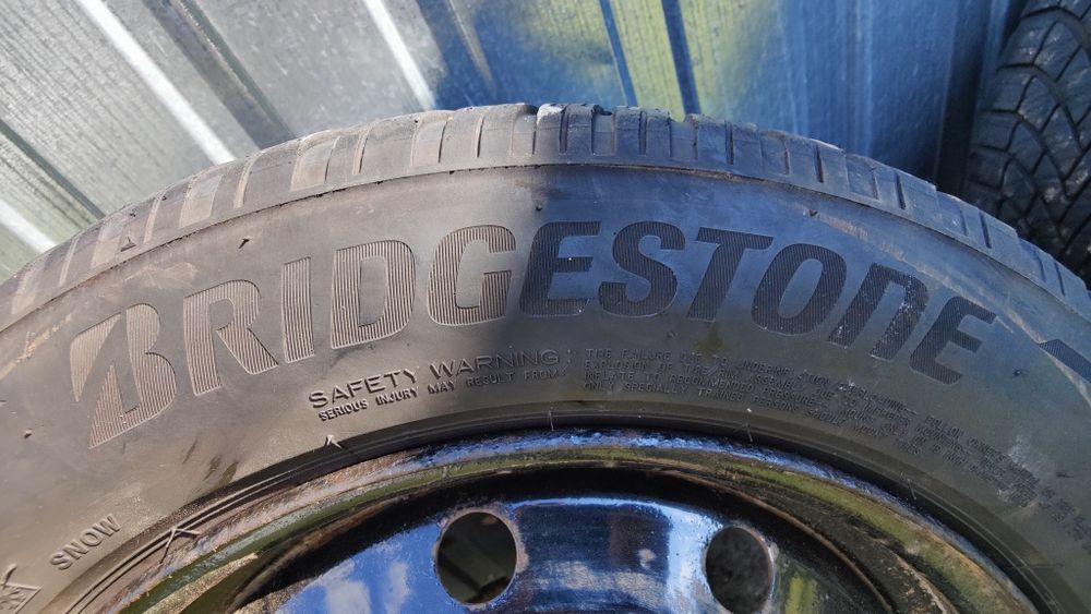 3 pełnowymiarowe koła 205/60/16 Bridgestone 5x114.3 zapas / dojazd / m