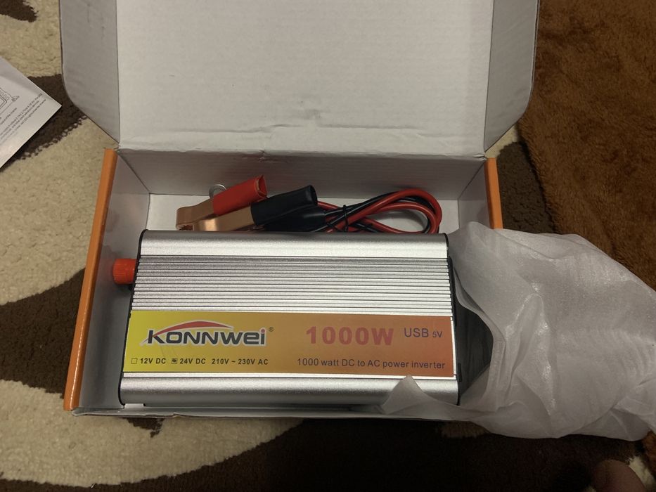 Инвектор 24в/220в 1000 ватт