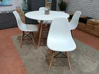 mesa de jantar redonda + 4 cadeiras envio gratis