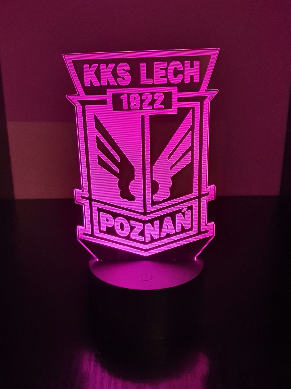 Lampka LED 3d KKS Lech Poznań