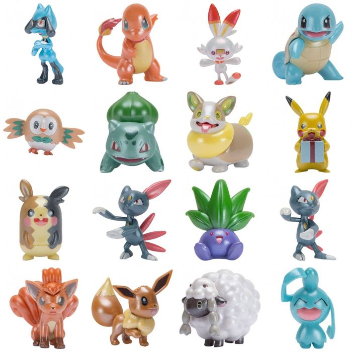 Calendario do advento com 16 figuras Pokemon - Natal