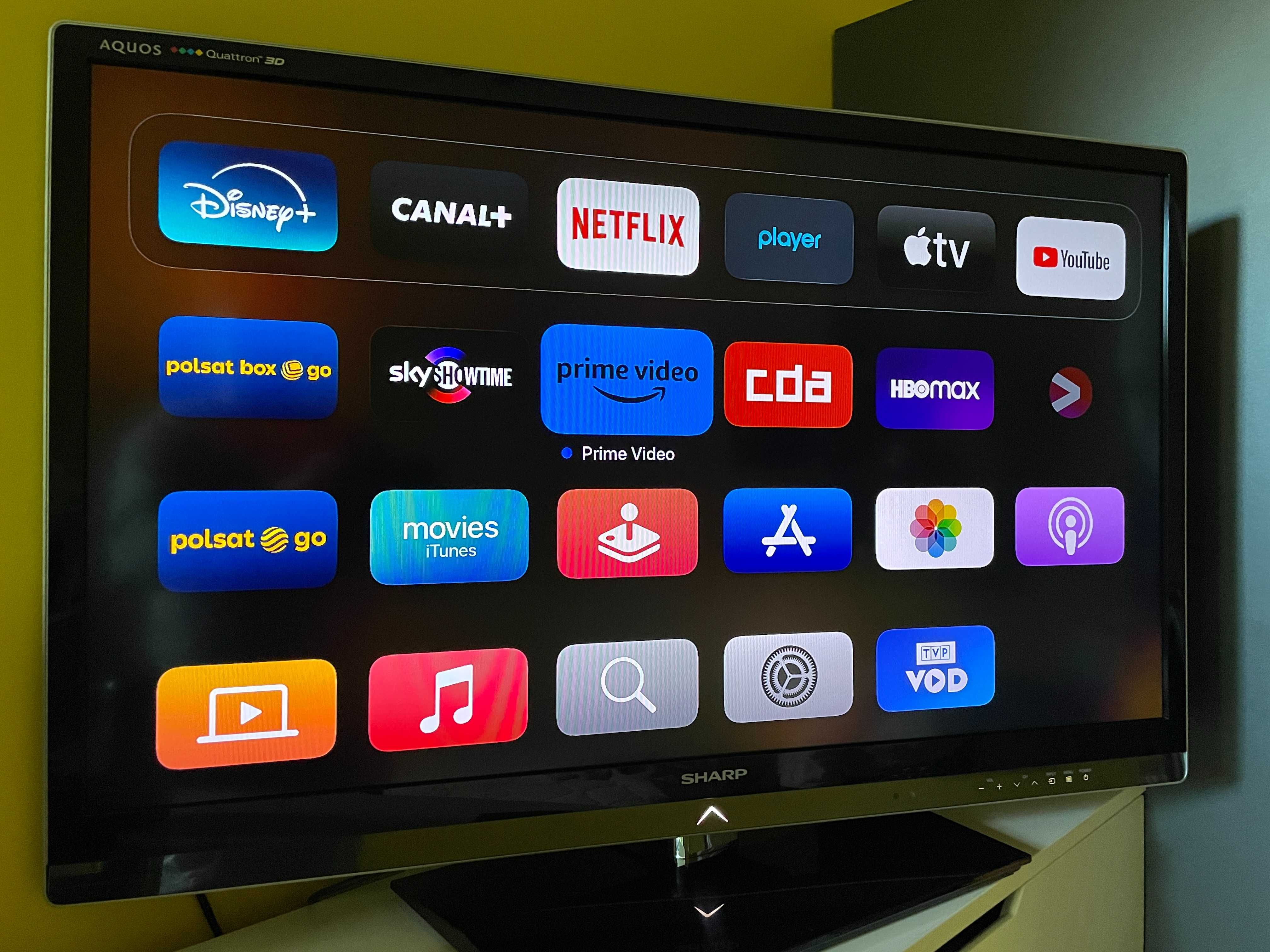 Telewizor płaski Sharp TV LED 40 cali 200 Hz Aquos 3D Quattron Full HD