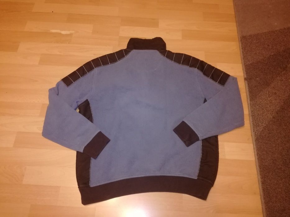 Brązowo-błękitny sweter BUGATTI stan bardzo dobry