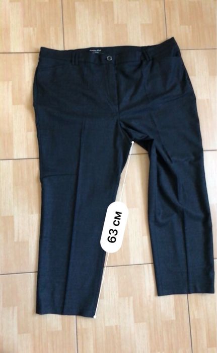 Нові жін вовна брендові брюки розм XL наш 54-56 тонка костюмна шерсть