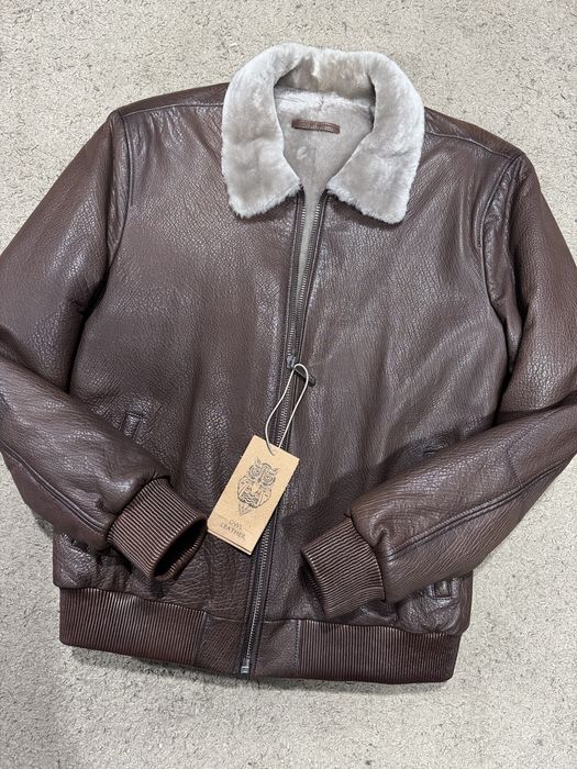 Зима ШКІРЯНІ Куртки AERONAUTICA MILITARE натуральна шкіра хутро!