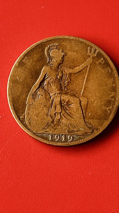 Moeda rara one penny 1919