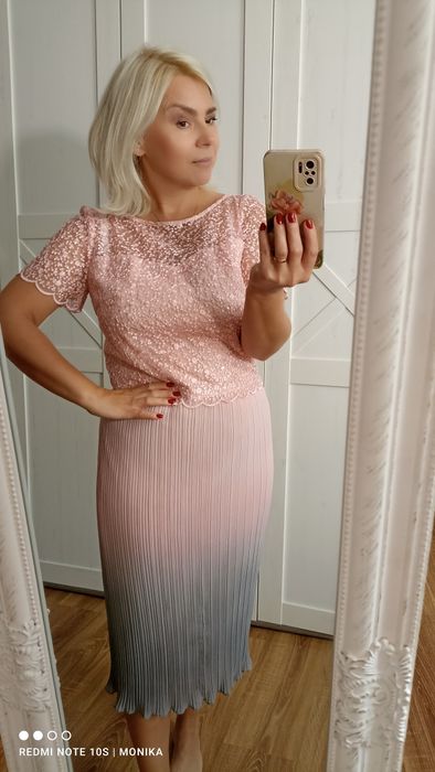 Świetna cieniowana sukienka molton