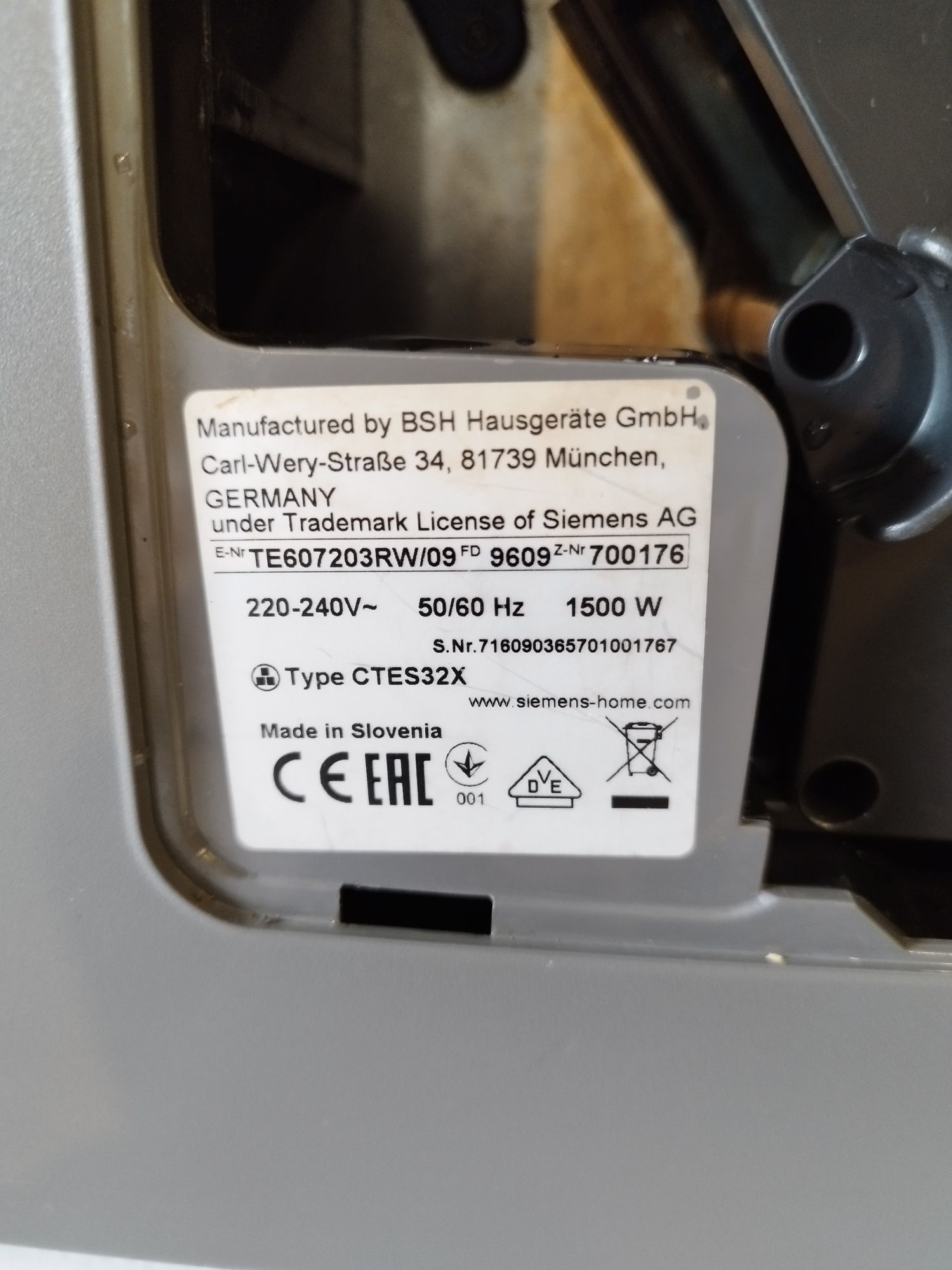 Ekspres Siemens EQ6 series 700 polskie menu
