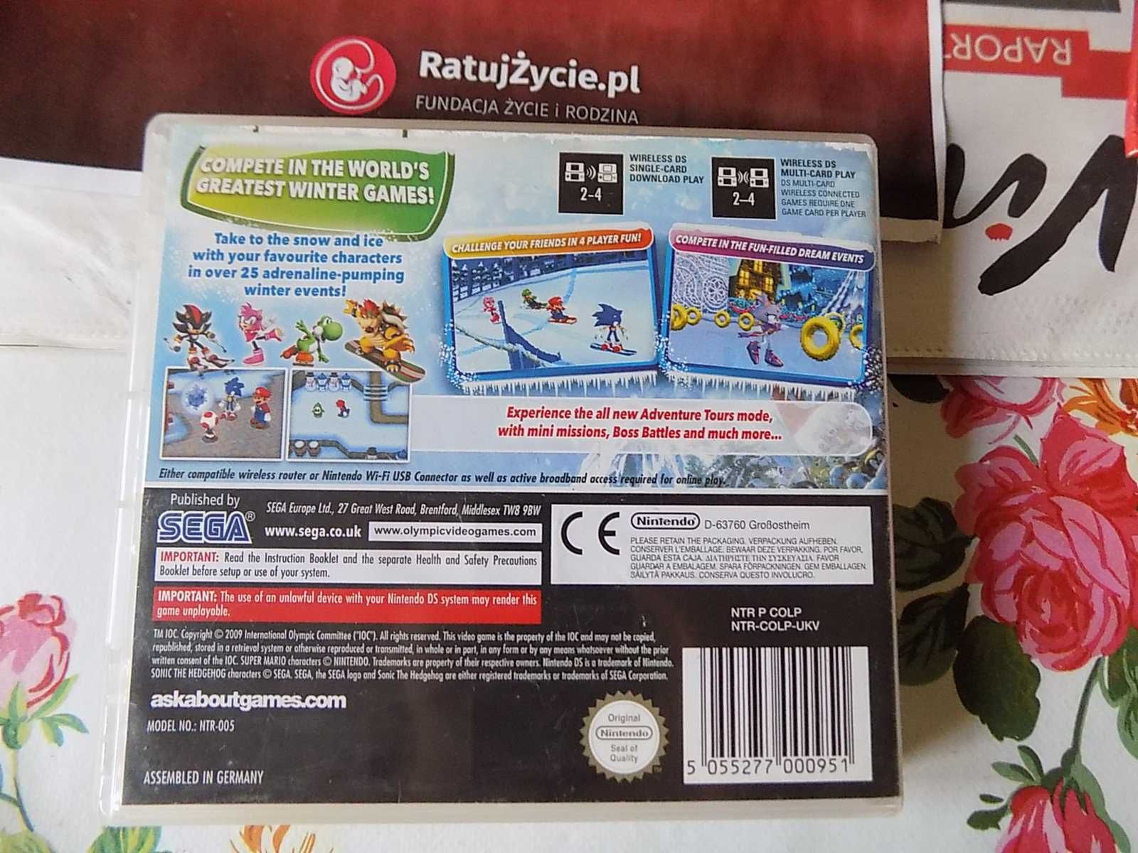 Mario & Sonic at the Olympic Winter Games -3xA na Nintendo DS, DSi 3DS