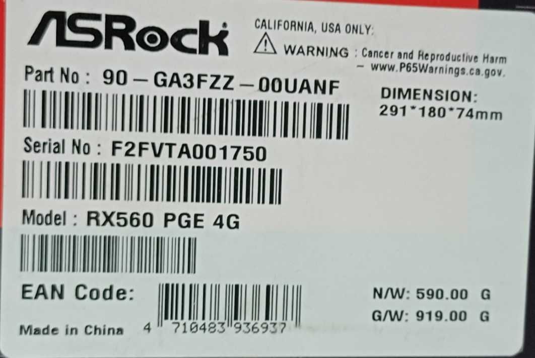 Karta graficzna ASRock Radeon RX 560 Phantom Gaming Elite 4GB GDDR5
