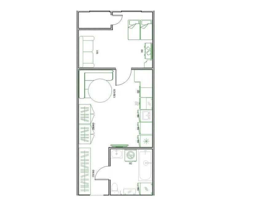 1 Комнатная квартира в ЖК "Золотые столбы" по ул. Николая Боровского.