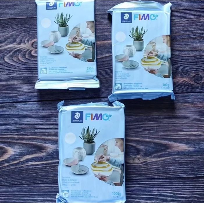 Пластика самозастигаюча Fimo air, білий, 1 кг