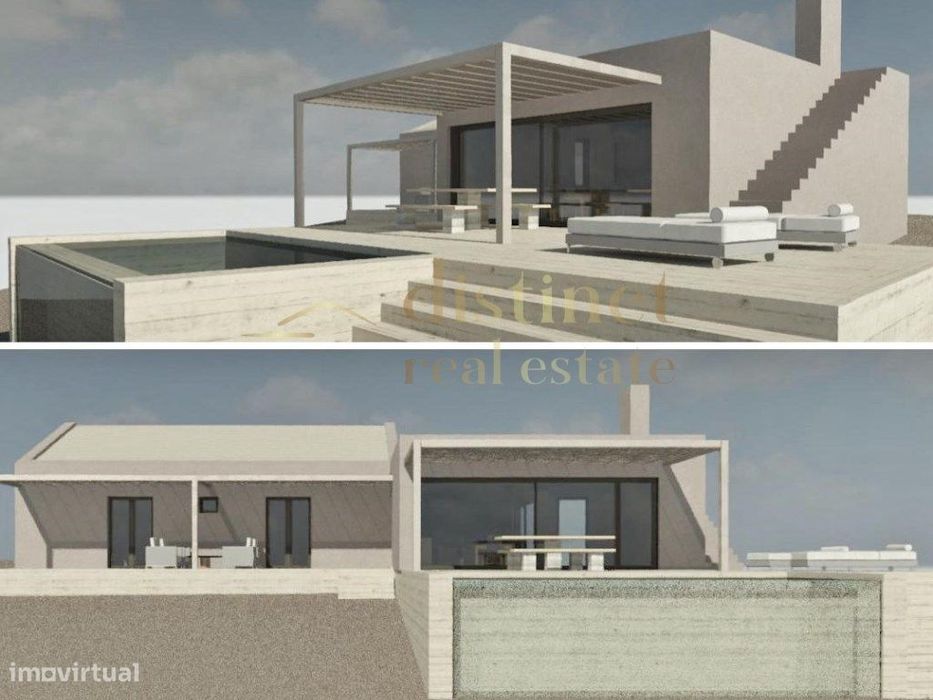 Ruina com projeto para a construção de moradia T4 com piscina com 1...