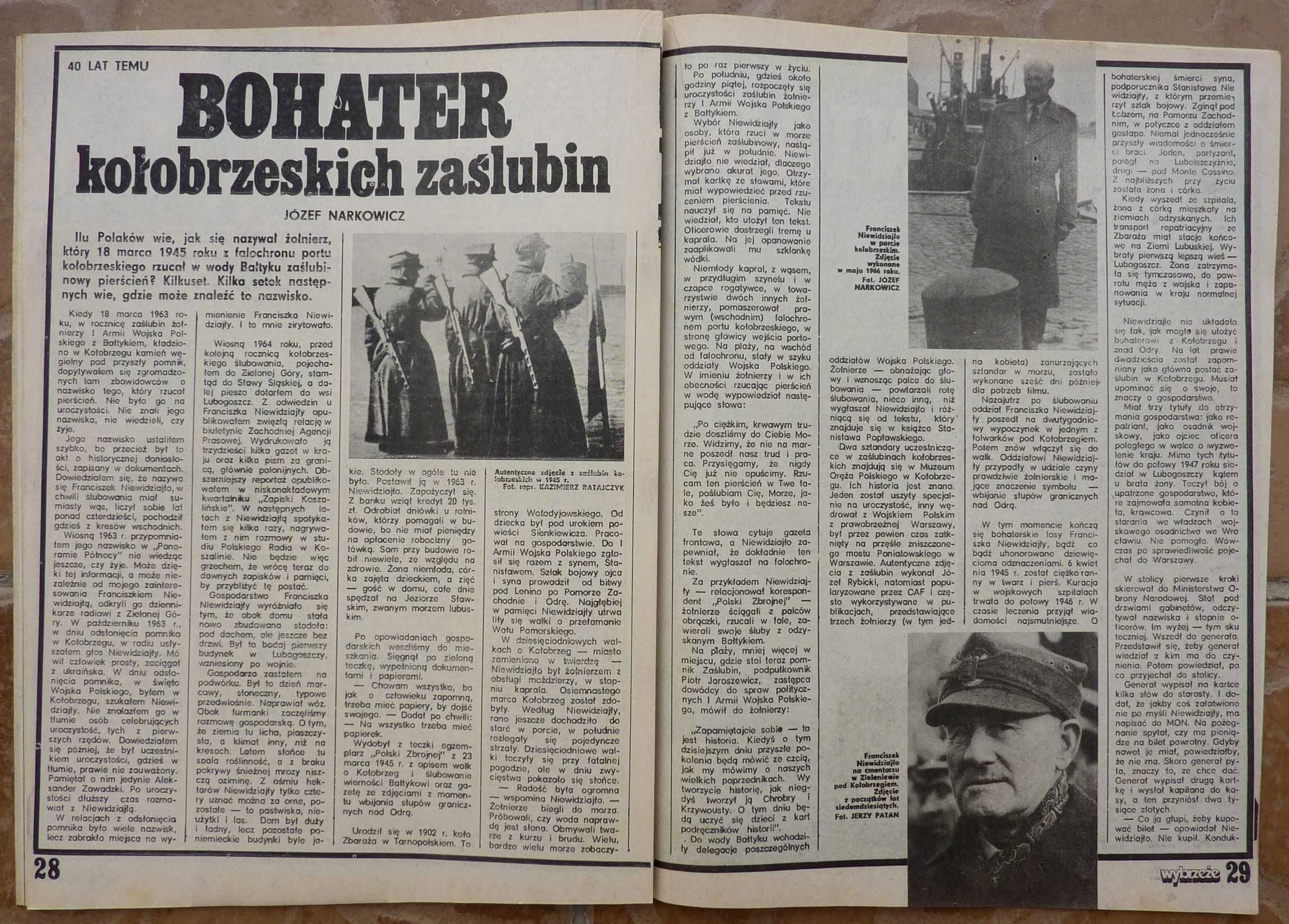 WYBRZEŻE tygodnik 11/1985 - plakat - HEATHER LOCKLEAR