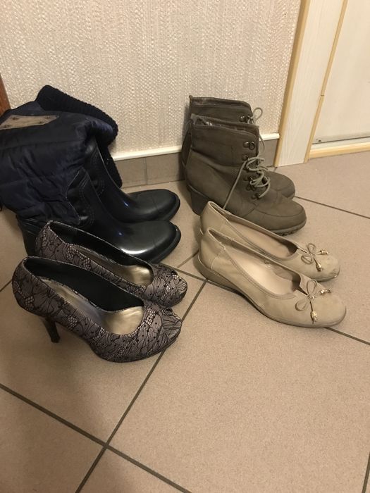 Buty 3 pary, rozmiar 38
