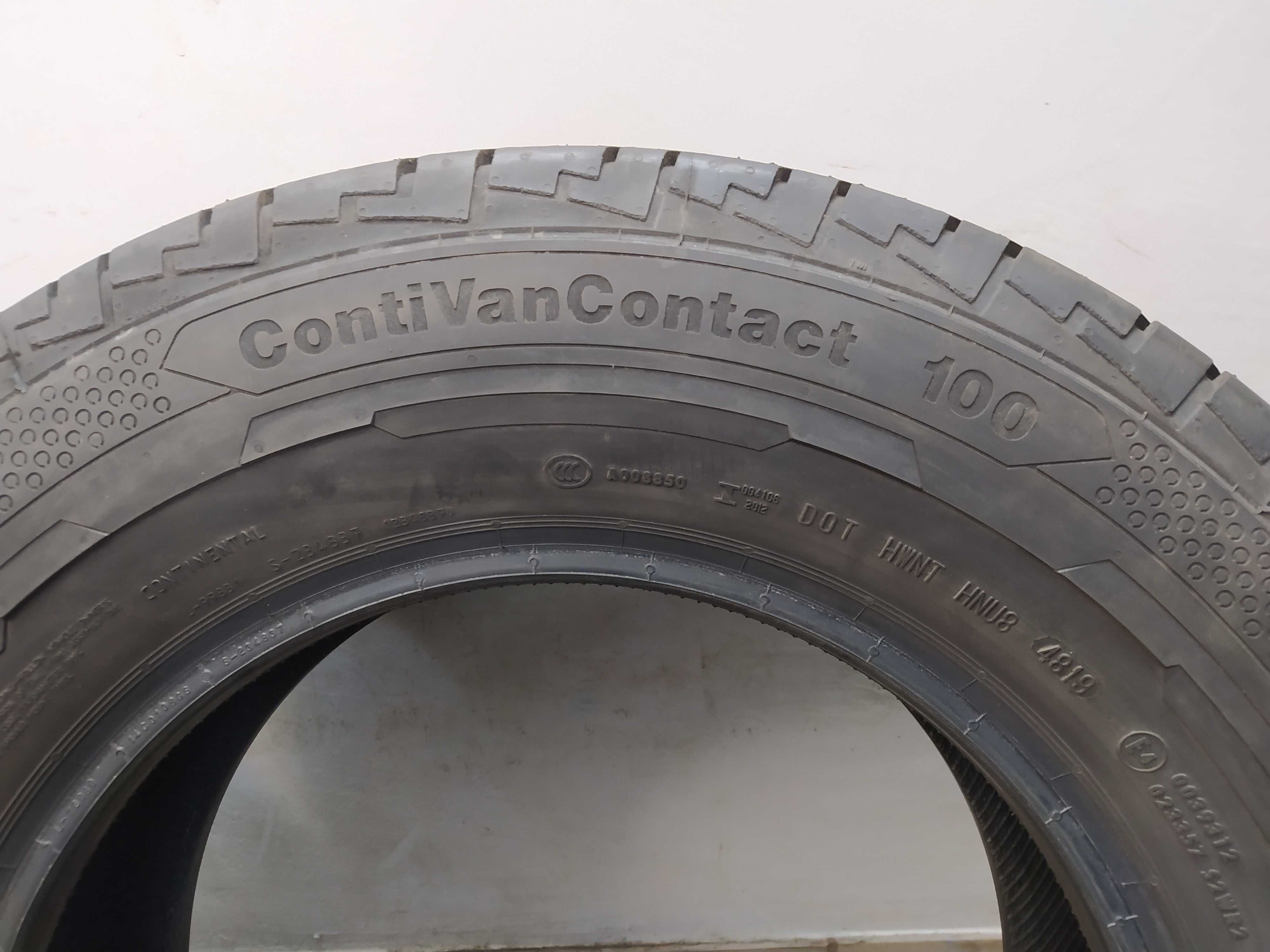 4x215/70R15C Continental ContiVanContact 100, 2019 rok, Jak Nowe