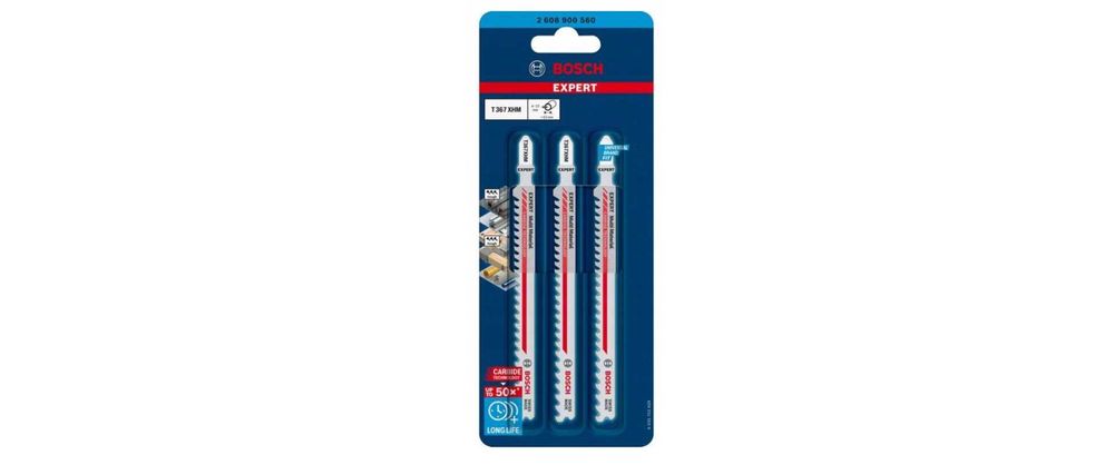 BOSCH EXPERT brzeszczot do wyrzynarki MULTI MATERIAL T 367 XHM 3SZT.