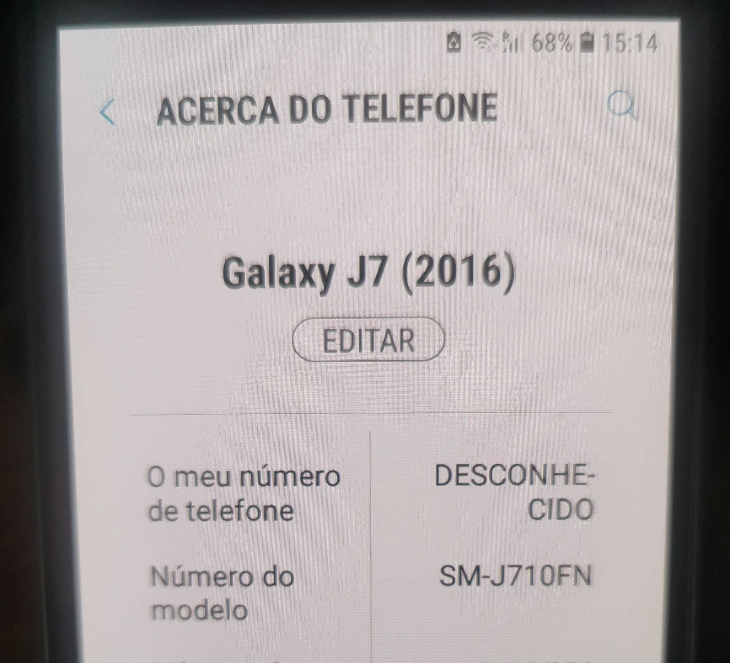 SAMSUNG GALAXY J7 2016 + 1 PELICULO VIDRO + 1 CAPA + 1 BATERIA EXTRA