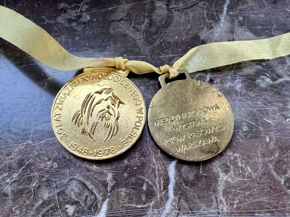 Medale z wystawy psow rasowych 1978 antyki