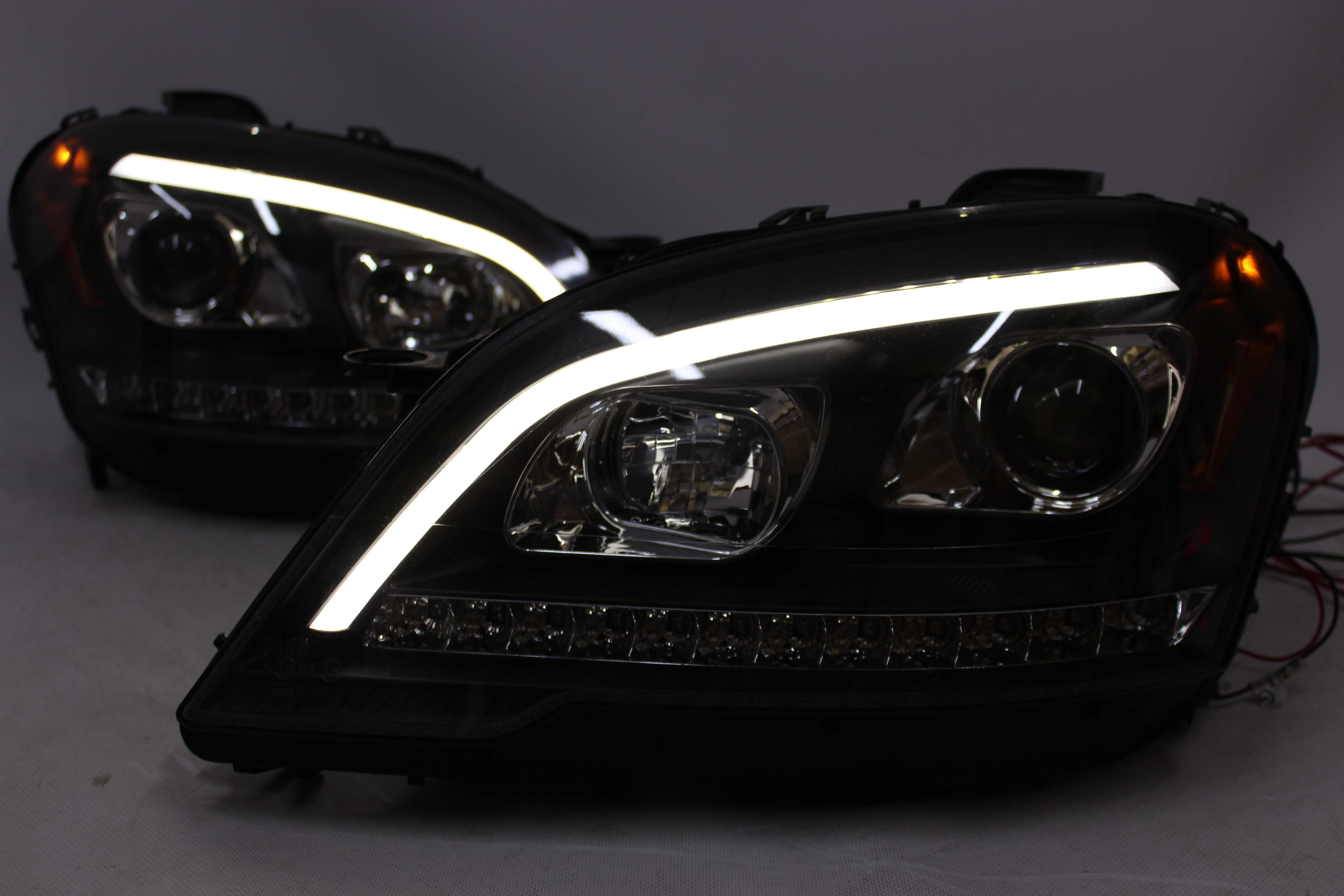 Lampy reflektory przód Mercedes W164 ML 09-11 LED BAR NEON DYNAMICZNE