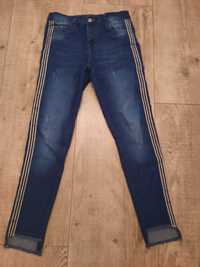 Spodnie jeansowe z lampasami