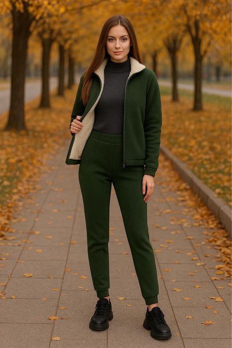 Жіночій теплий костюм на хутрі