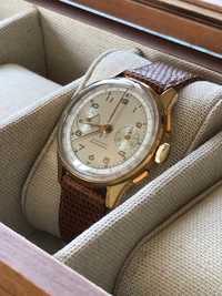 Pozłacany zegarek chronograf Landeron 148