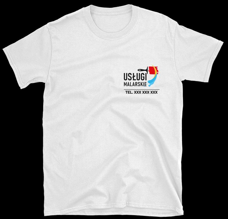 koszulka robocza, koszulka firmowa z nadrukiem usługi malarskie