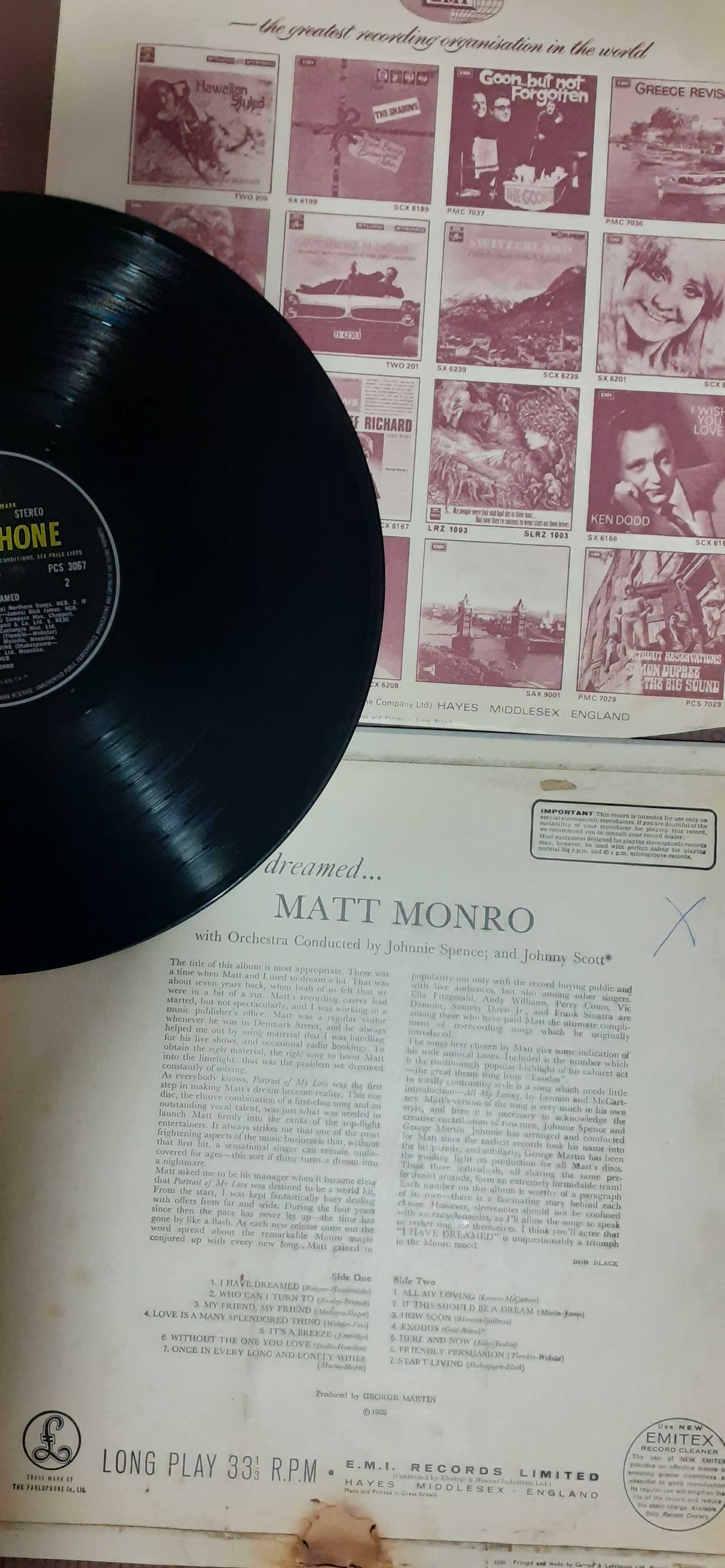 Disco LP Matt Monro