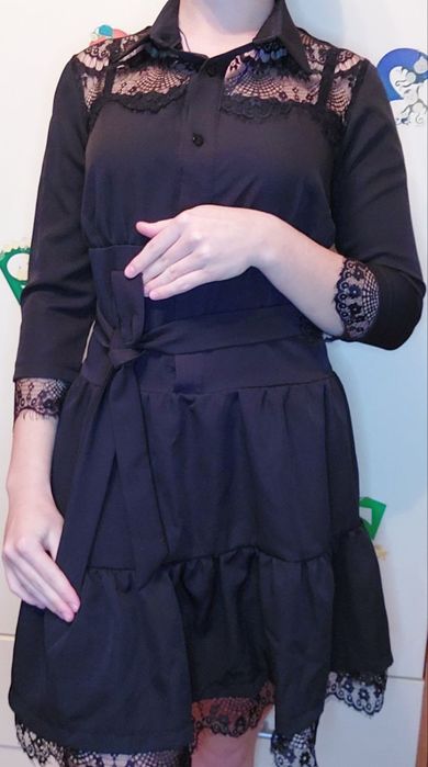 Сукня святкова,колір чорний розмір S