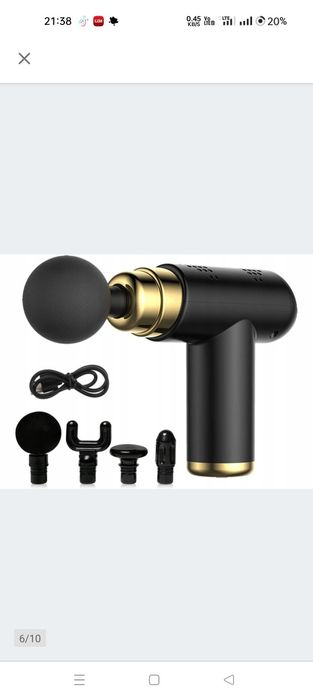 MIni Pistolet do masażu ciała i mięśni mocny masażer Nowy!