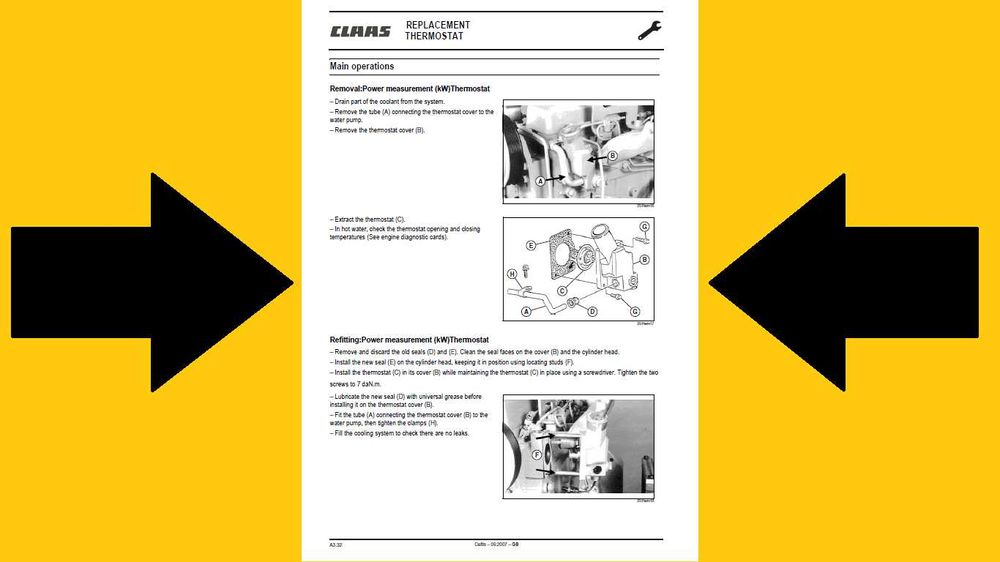 RENAULT CLAAS CELTIS 426, 436, 446, 456 warsztatowa Instrukcja NAPRAW