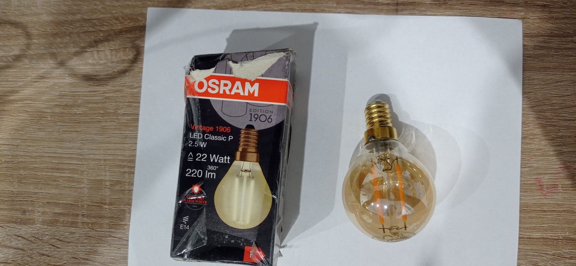 Żarówka Dekoracyjna  E14 Osram Nowa