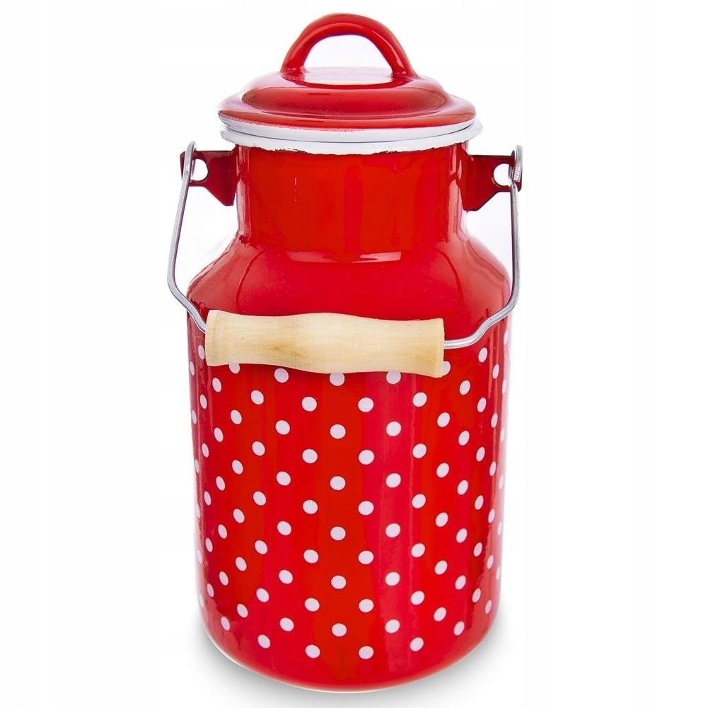 kanka pojemnik bańka na mleko emal. 2l made in ue