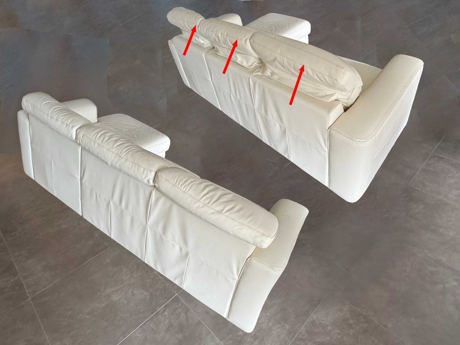 Sofa-cama em pele de alta qualidade. Produção - Itália