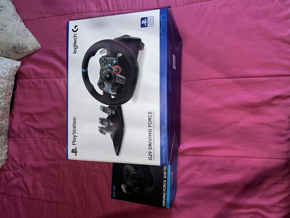 Volante G29 + Mudanças (usado 1 vez)