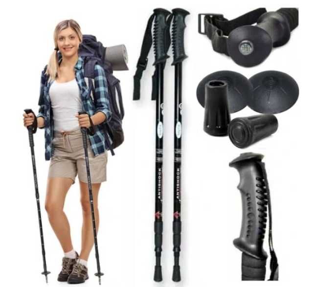 Kijki Trekkingowe, kije do chodzenia, Nordic Walking, regulowane 2szt.