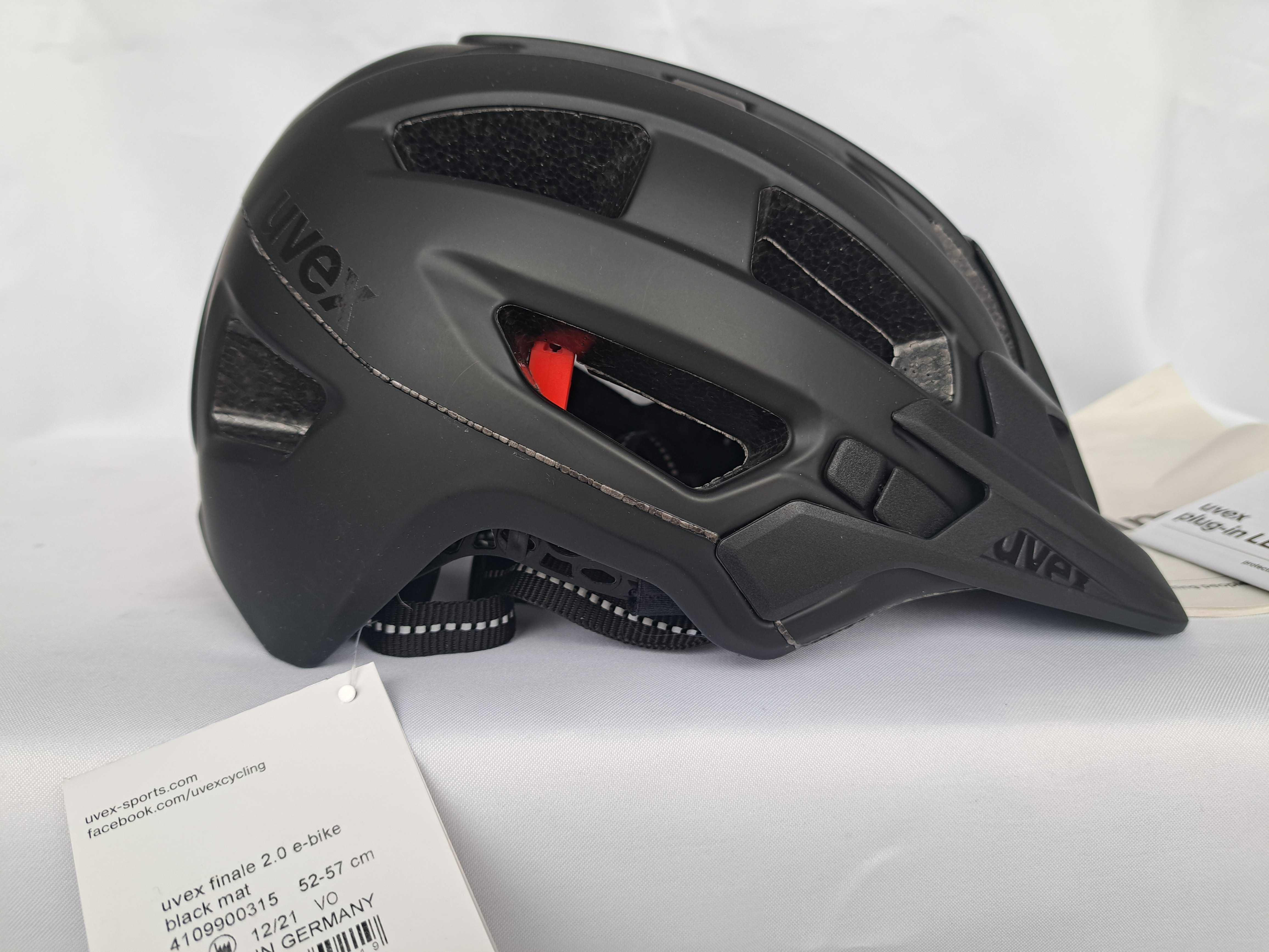 Kask rowerowy Uvex Finale 2.0 E-Bike Black Mat M 52-57cm LED