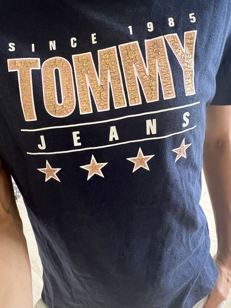 NOWA koszulka Tommy Jeans Hilfiger damska granatowa prezent