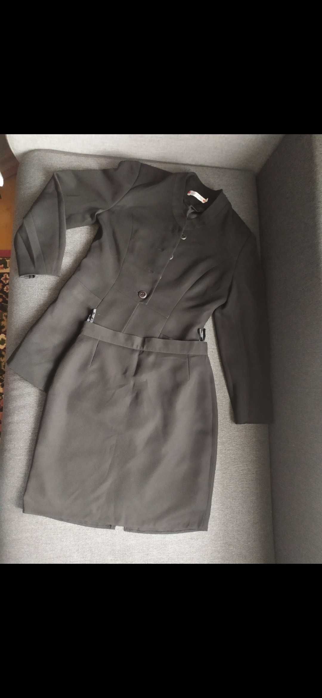 Komplet damski kostium garnitur 2-częściowy żakiet i spódnica 40