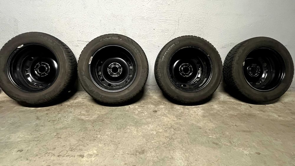 Koła felgi stalowe VW 15", opony zimowe Barum Polaris 3 185/65 R15