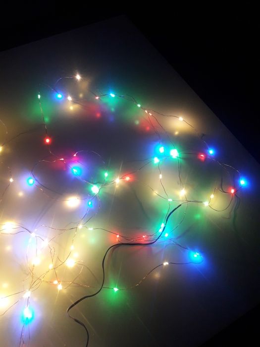 Lampki świąteczne 5 metrów 50 LED / USB do wyboru 3 kolory