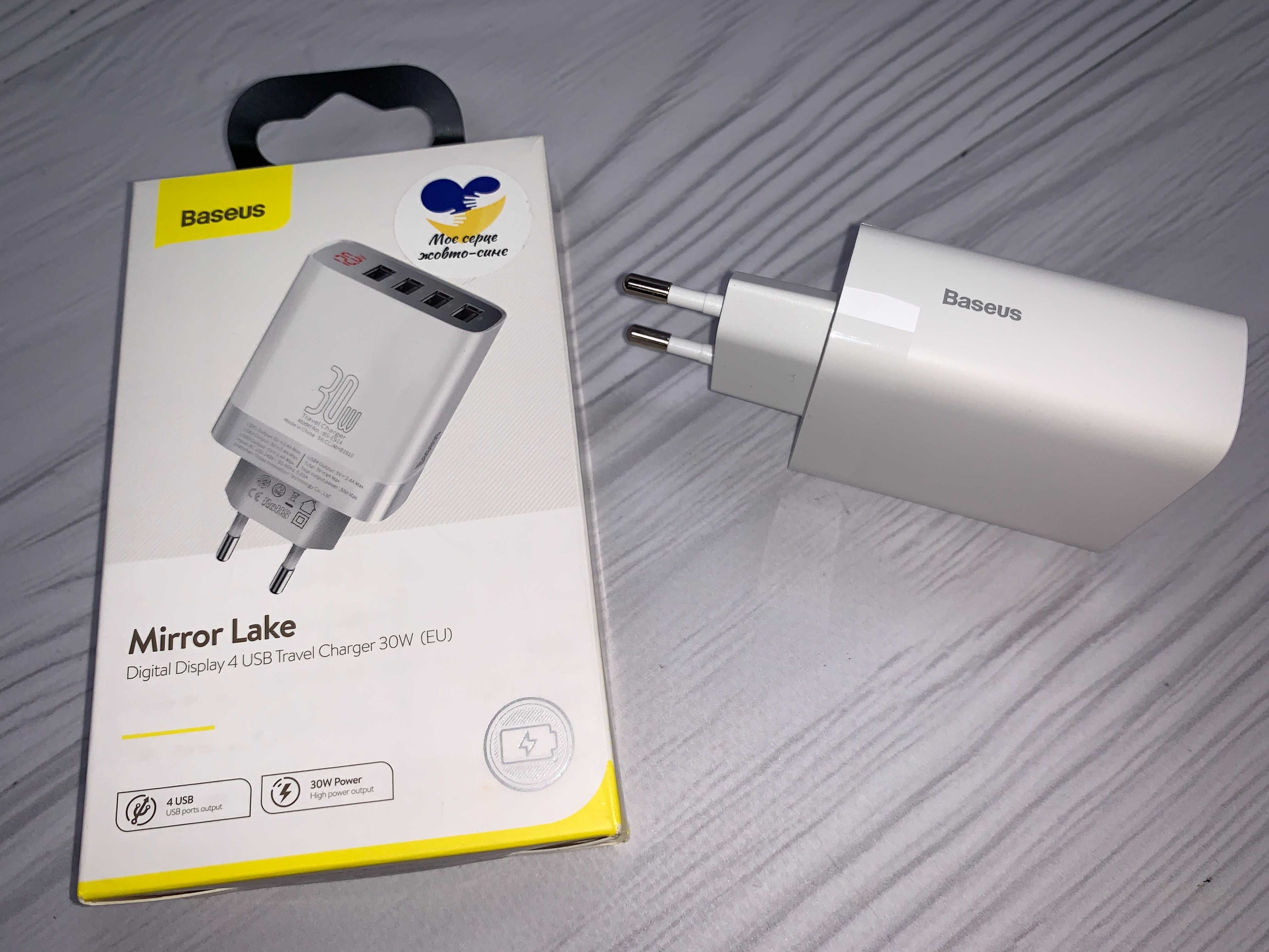 Baseus 30W (обмен/продажа) 4 usb Digital Display power adapter