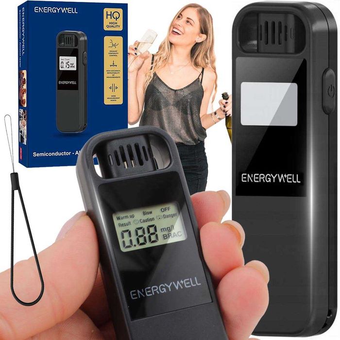 Alkomat Bezustnikowy Profesjonalny Elektroniczny Tester Trzeźwości LCD