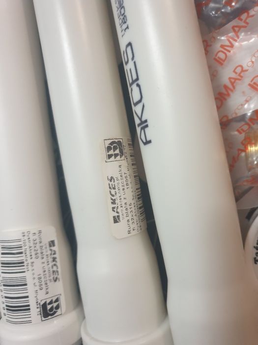 Akces Rura biała kolanka