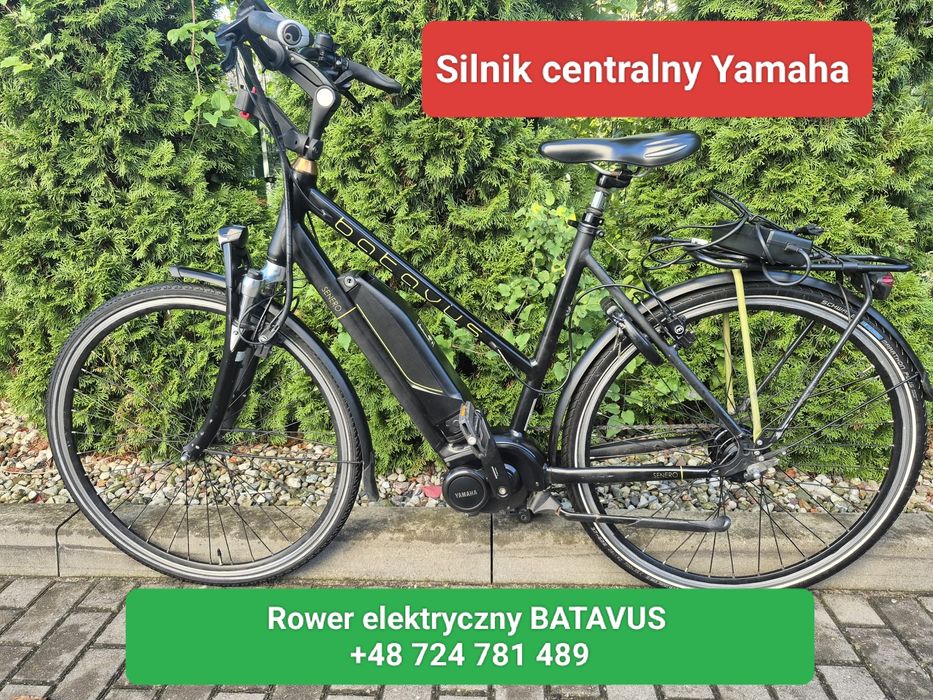 Rower elektryczny BATAVUS bateria 500wh silnik centralny Yamaha