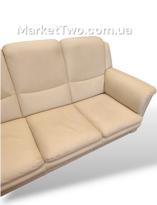 Кожаный, шкіряний  диван зі спальним місцем +крісло  (040702)