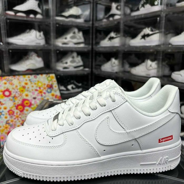 "Buty Trampki" Nike_ Air Force 1 Low Supreme White_R.46